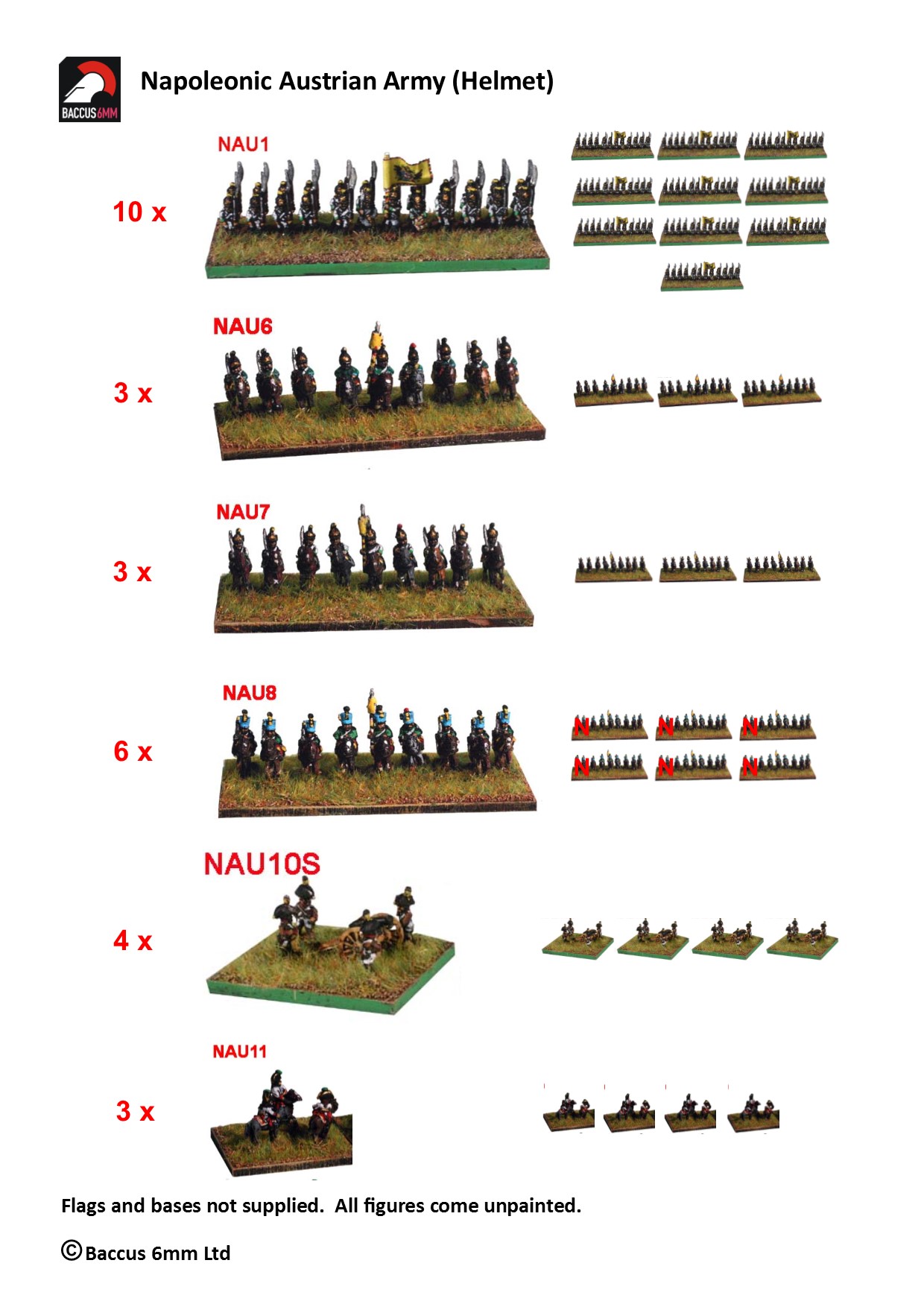 6mm Napoleonic Austrian Grenzer Infantry 