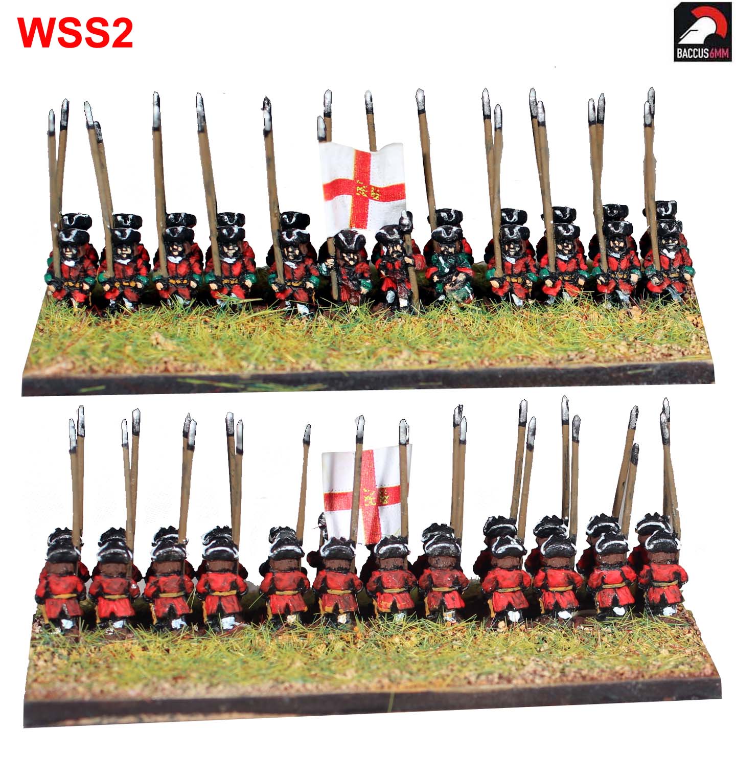 6mm Great Northern War Russian Infantry Baccus booster Pack 